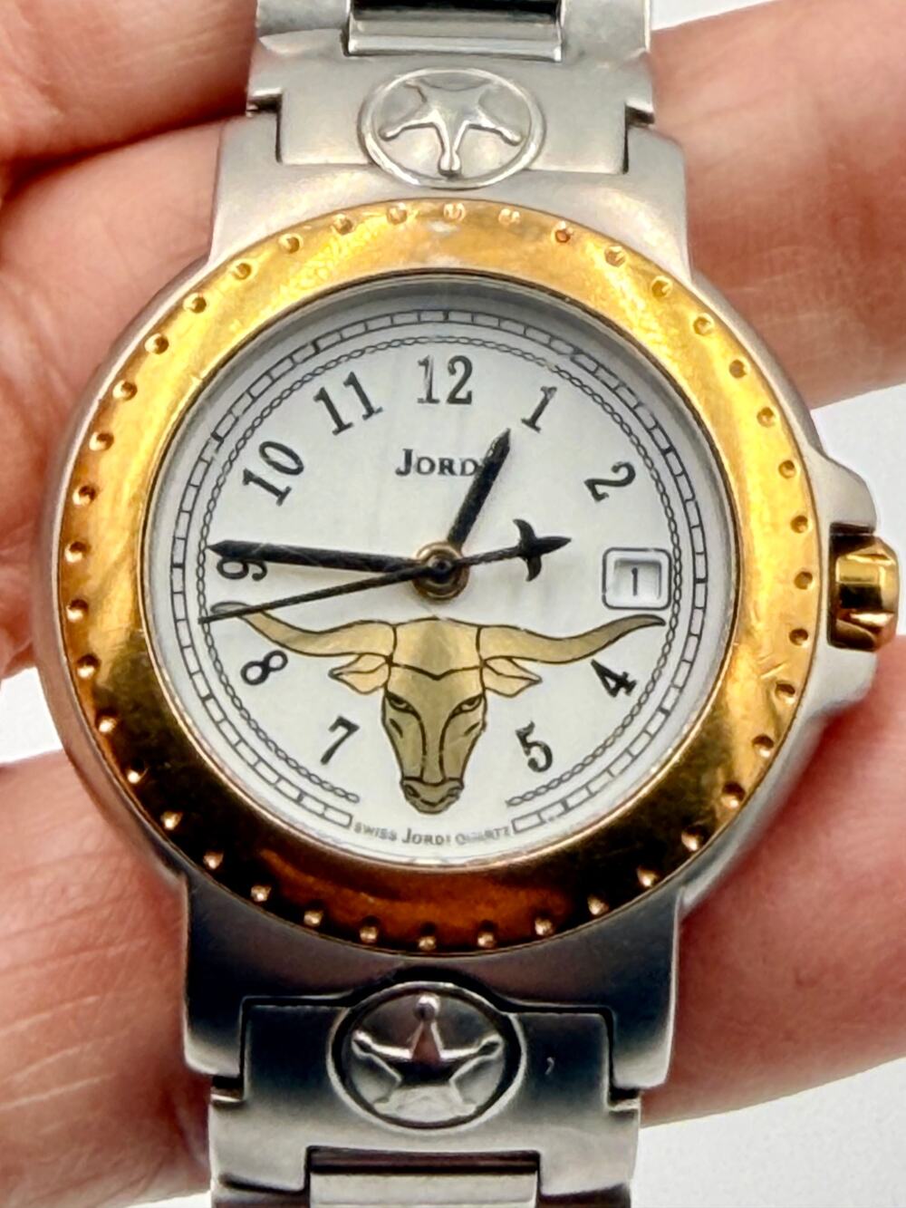 Michel Jordi Spirit of the West Western Gold & Stainless Steel Quartz Swiss